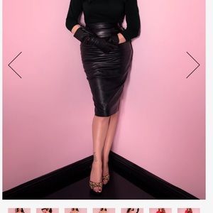 Vegan leather pencil skirt xs